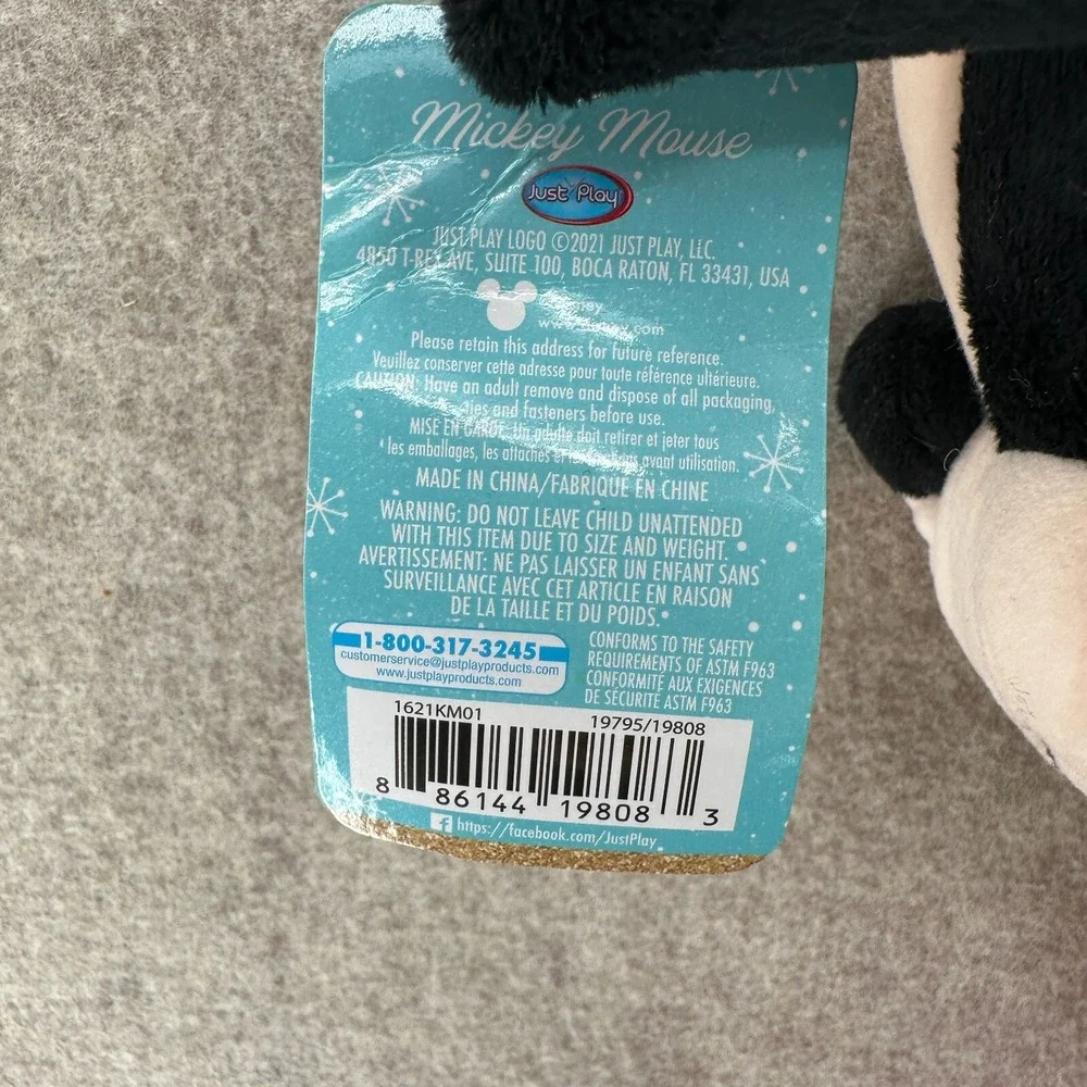 Just Play Disney‎ Holiday 18-inch Large Mickey Mouse Plush Stuffed Animal